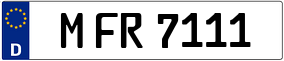 Truck License Plate